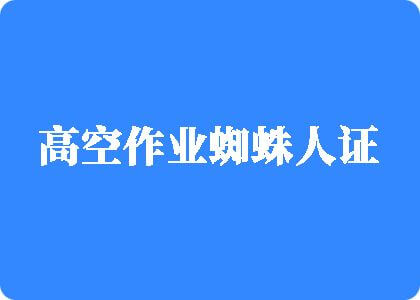 大黑粗鸡巴操逼视频高空作业蜘蛛人证